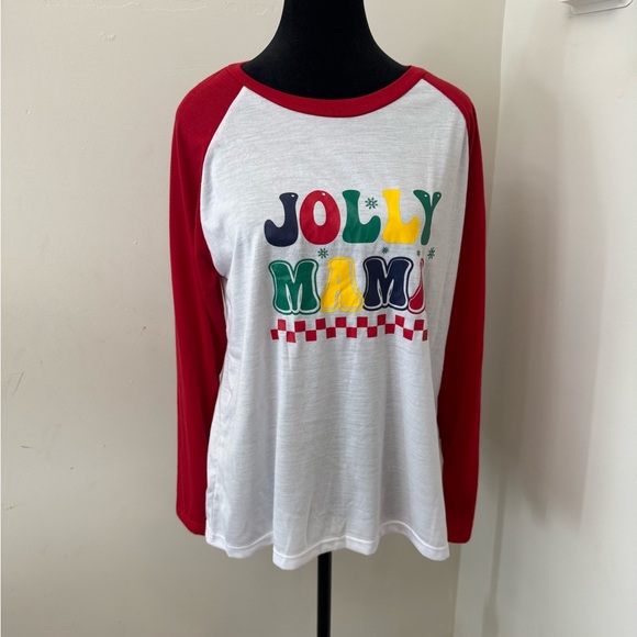 Jolly Mama Christmas ladies pajama top XL - Picture 2 of 4